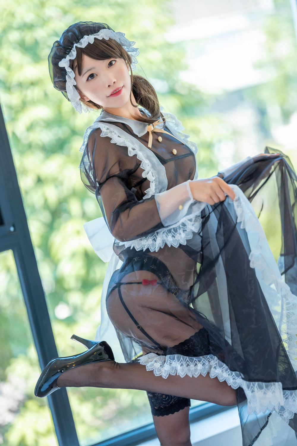 水淼aqua-透明女仆 cosplay在线视频-1V-cos喵-cos美图-coser聚集地-cosplay作品库