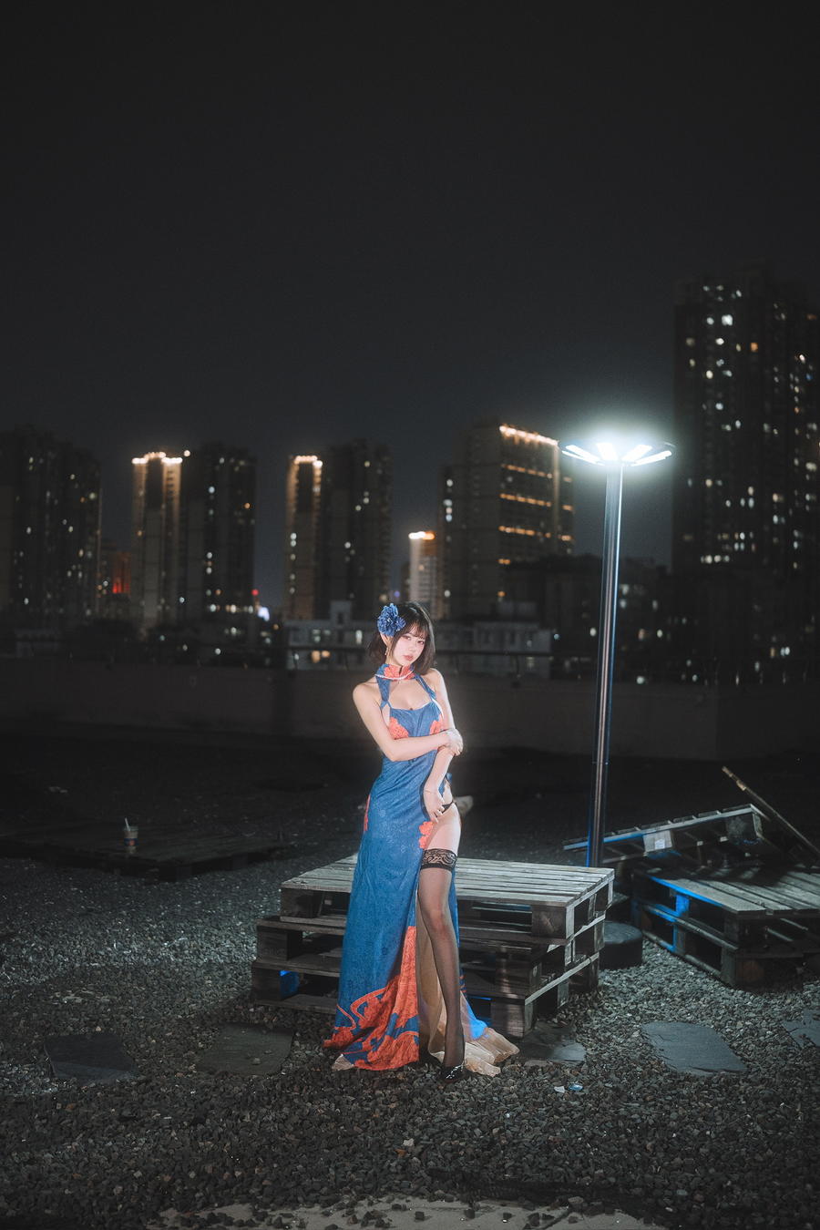 253-Tina很妖孽呀-No.043 – 碧蓝航线 建武 旗袍 [34P] 第1张
