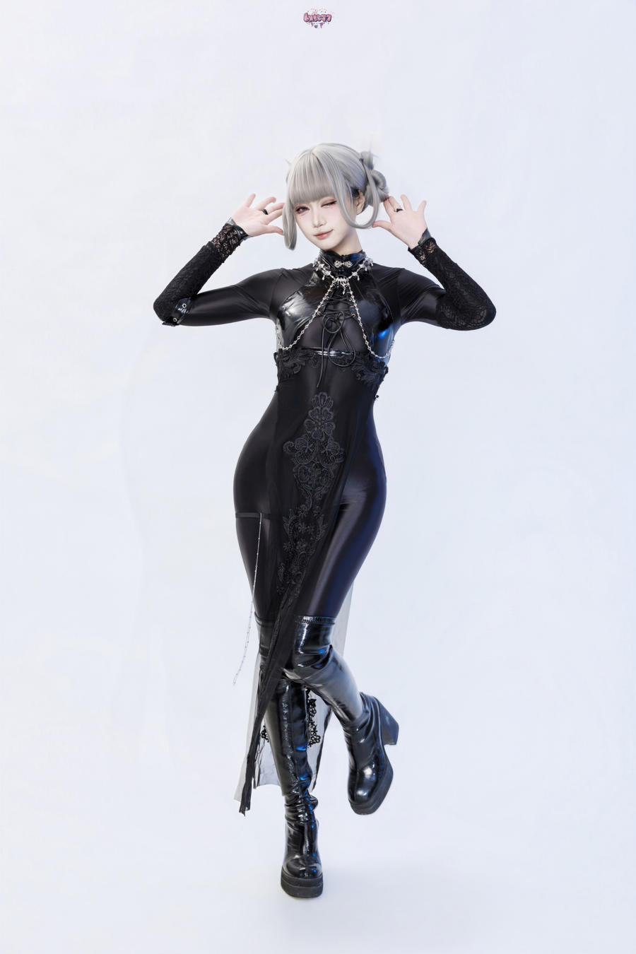 117-柒柒要乖哦-No.081 – 黑靡烟旗袍 [98P 2V] 第1张