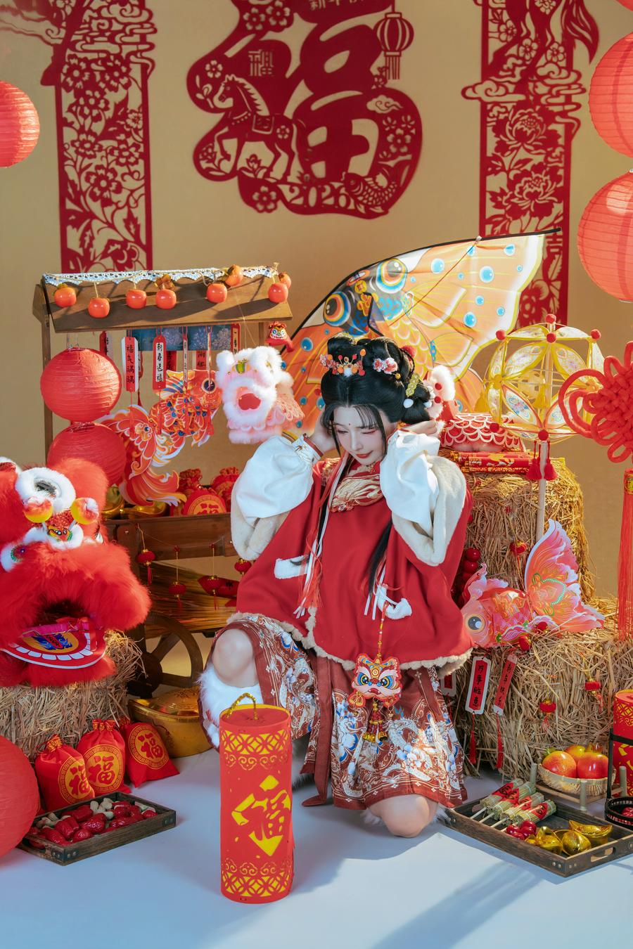 145-yuuhui玉汇(Kokuhui)-No.146 – 2026新春特辑 醒狮少女 [42P] 第4张