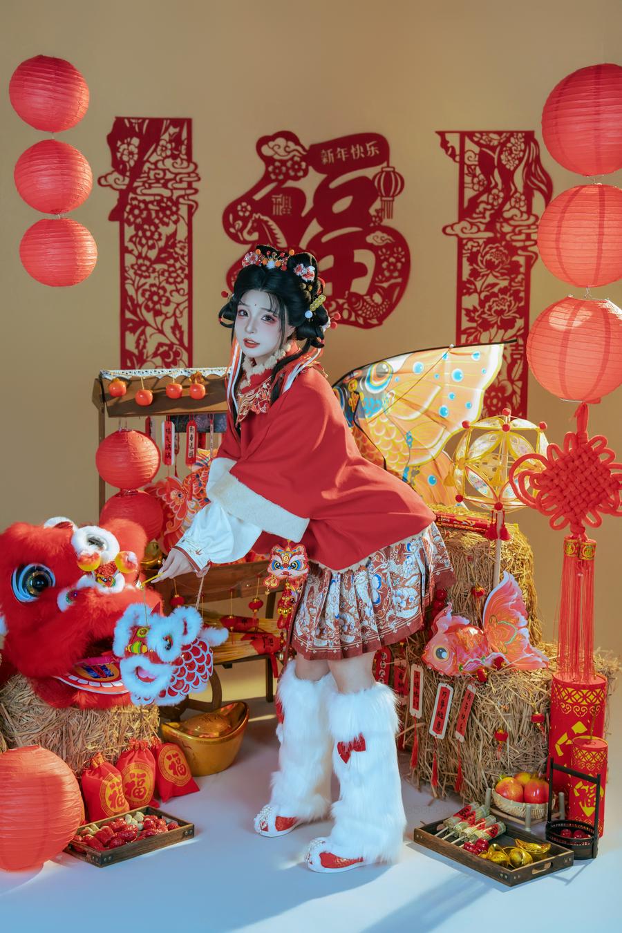 145-yuuhui玉汇(Kokuhui)-No.146 – 2026新春特辑 醒狮少女 [42P] 第1张