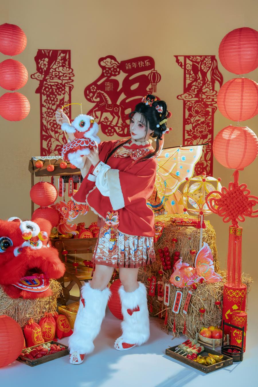 145-yuuhui玉汇(Kokuhui)-No.146 – 2026新春特辑 醒狮少女 [42P] 第2张