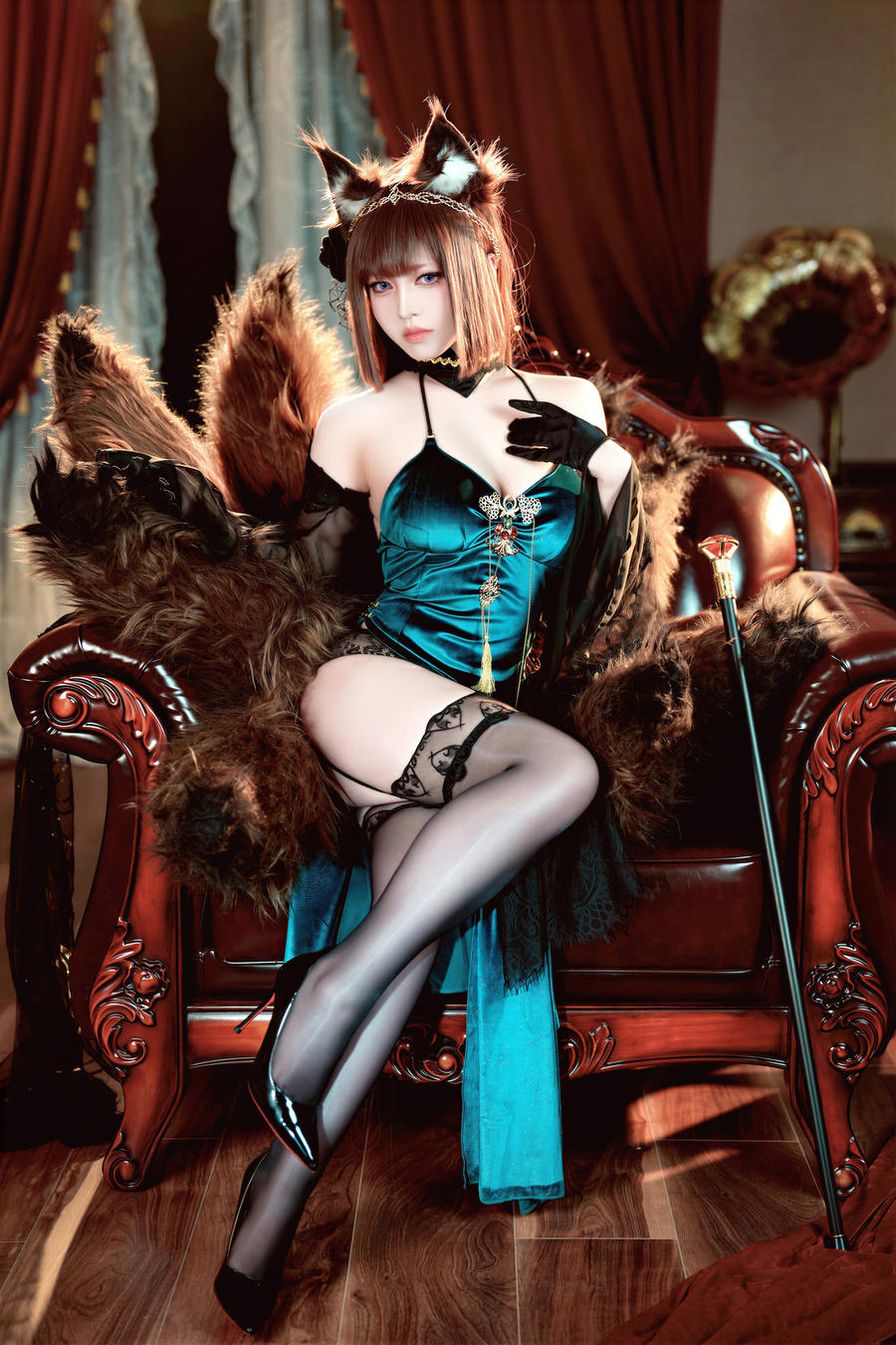 049-半半子-No.091 – 碧蓝航线 天城 玉座落鸾 [62P 10V] 第2张