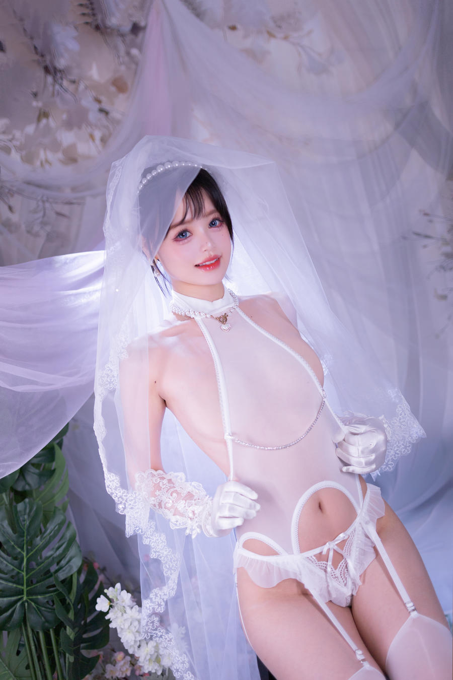 276-星黛鹿鹿i(千反田鹿子)-No.017 – 白丝花嫁 [50P] 第2张