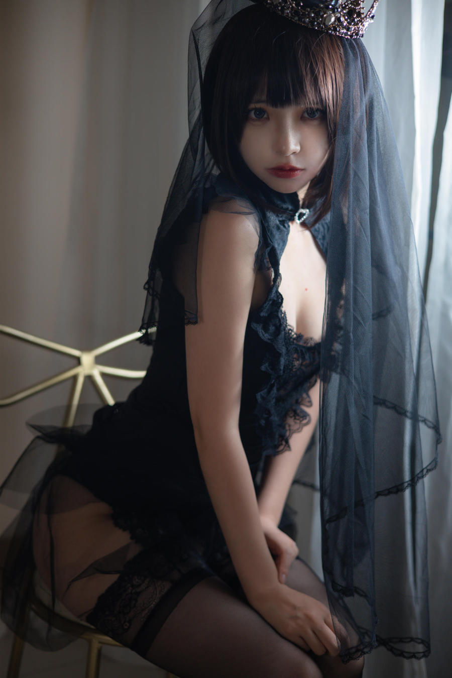 004-疯猫ss-No.160 – 黑色婚纱 [40P] 第4张