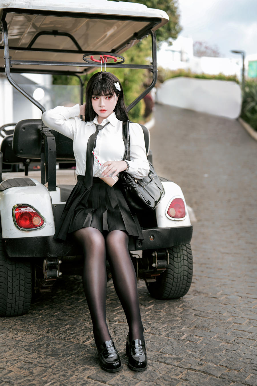 049-半半子-No.097 – 蔚蓝档案 调月莉音 制服+竞泳 [64P 5V] 第3张