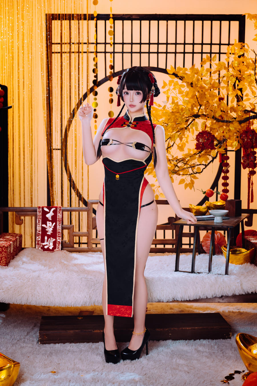 048-椎名莜(日奈娇)-No.242 – 新年限定旗袍 [61P] 第1张