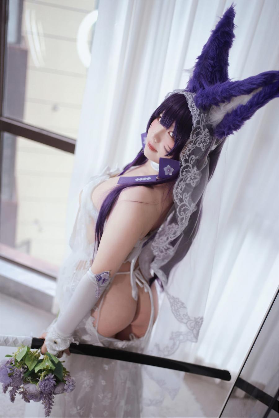 097-阿半今天很开心-No.076 – 碧蓝航线 武藏 婚纱 [75P] 第4张