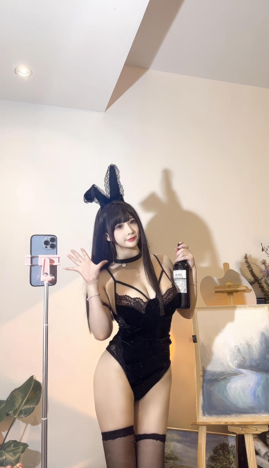 040-叉子宝宝-No.020 – 蕾丝兔女郎 [17P] 第1张