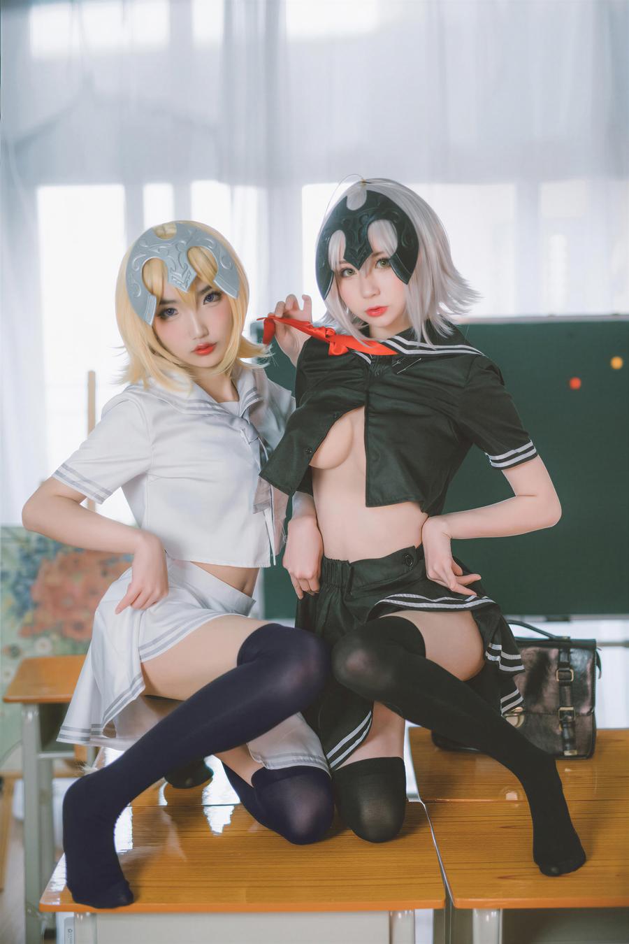 104-西园寺南歌-No.044 – 黑白贞德 JK制服 [24P] 第4张