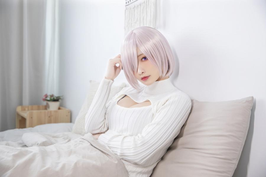 179-洛璃LoLiSAMA-No.126 – FGO 玛修 开胸毛衣 [25P] 第2张