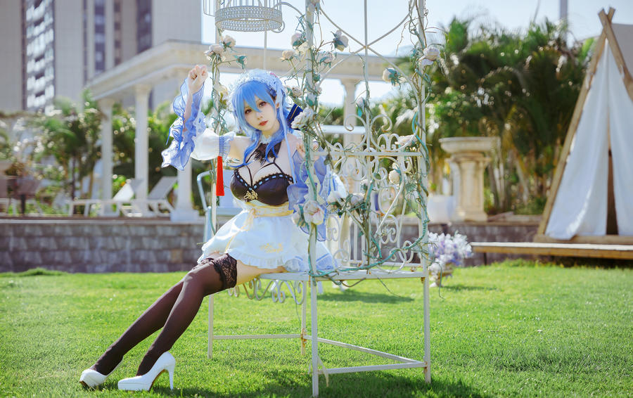 269-末夜787-No.045 – 原神 甘雨 同人女仆 [15P] 第4张