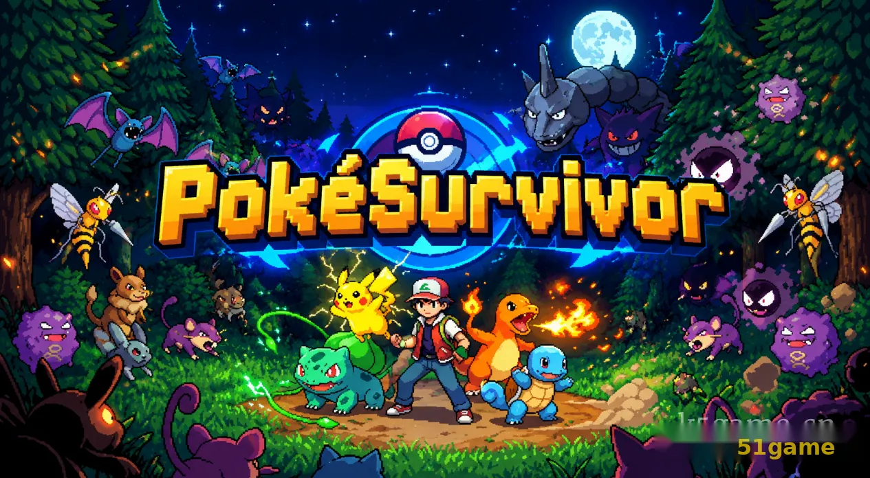 宝可梦幸存者2D PokeSurvivor 游戏截图 1