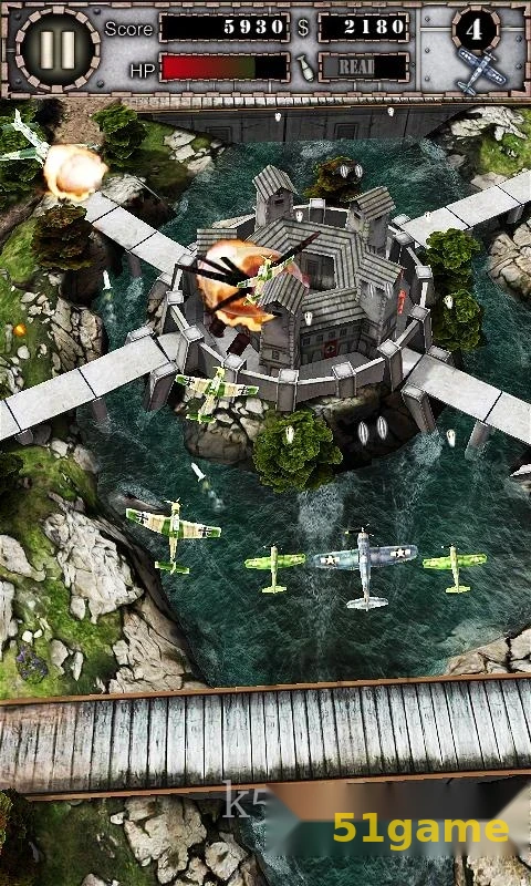 致命空袭1 HD 游戏截图 3