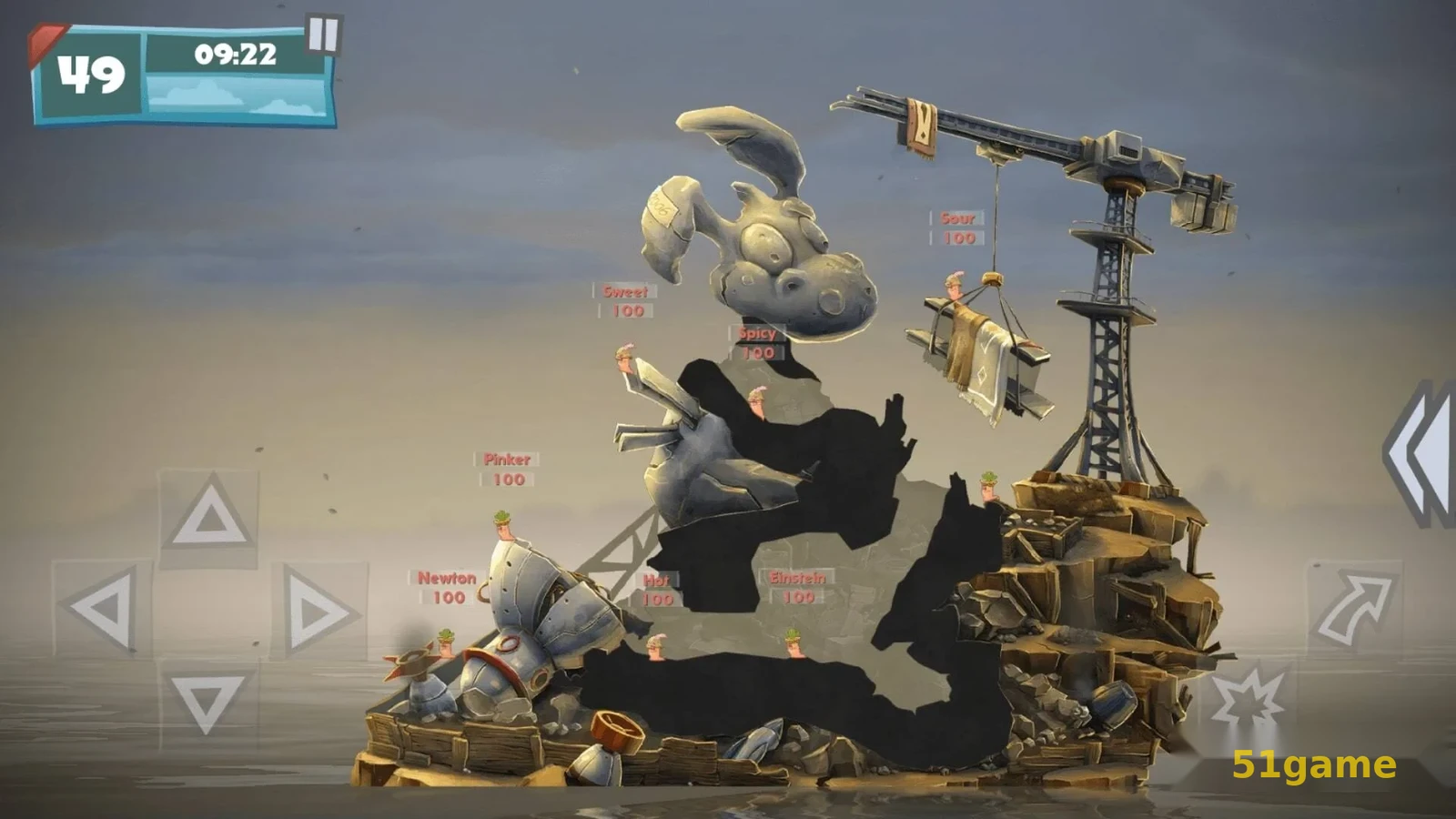 百战天虫:行动版 游戏截图 2