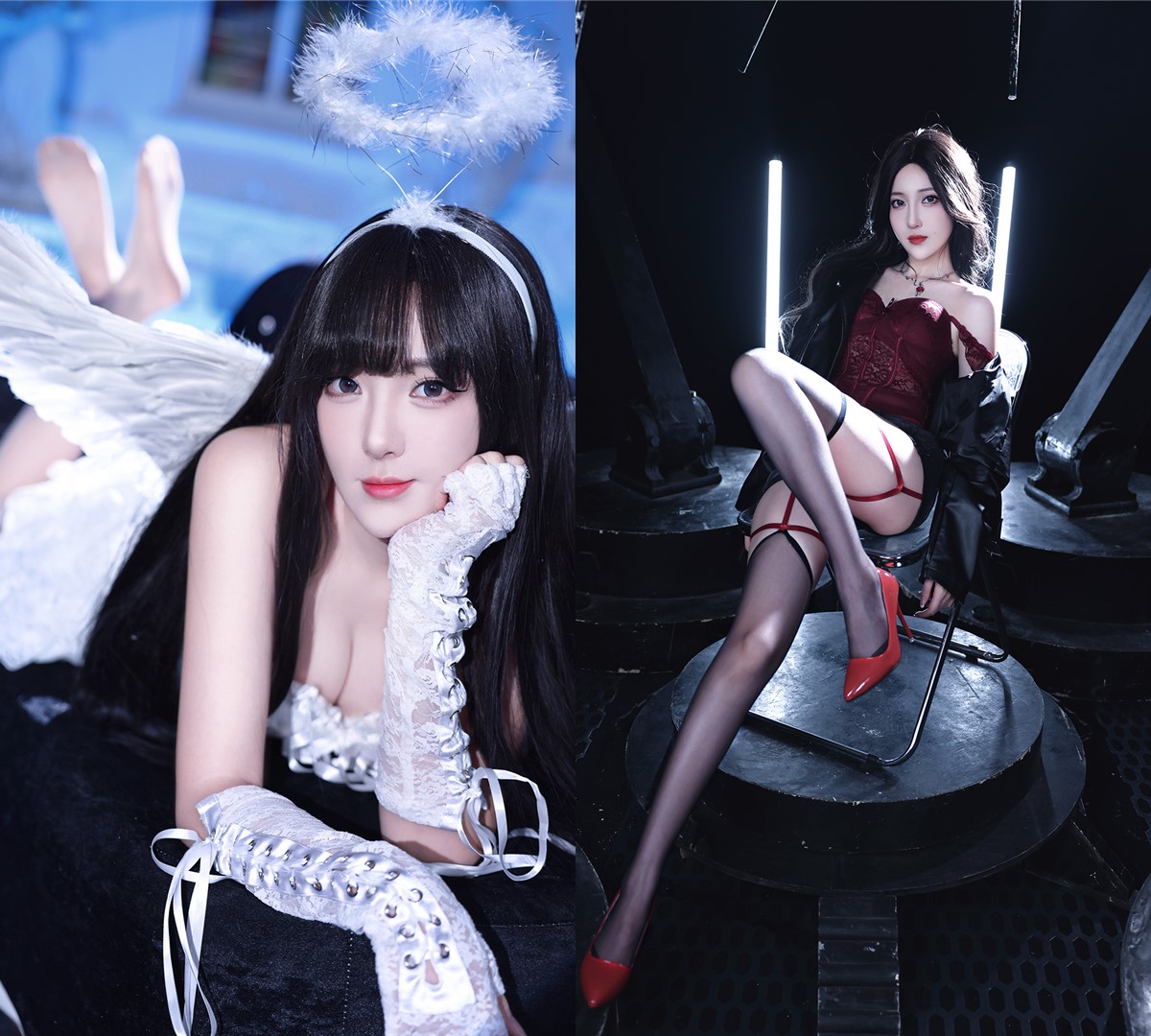 B站UP主小清晨儿 姐姐好飒付费充电图片视频-cos喵-cos美图-coser聚集地-cosplay作品库