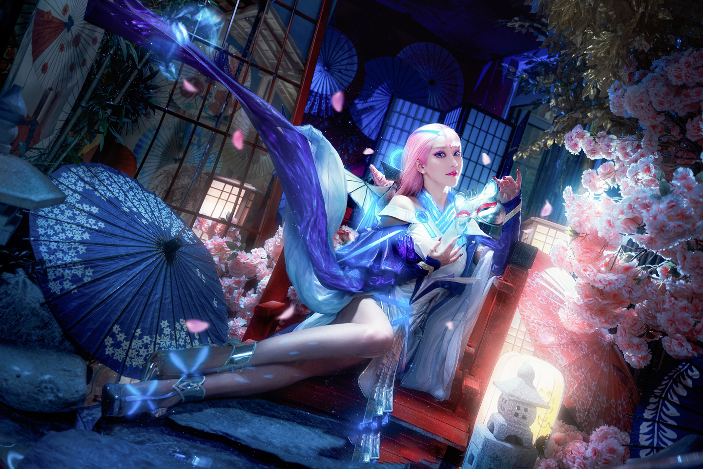 王者荣耀貂蝉cosplay (3/8) 王者荣耀貂蝉cosplay 第3张 - 貂蝉猫影幻舞图集
