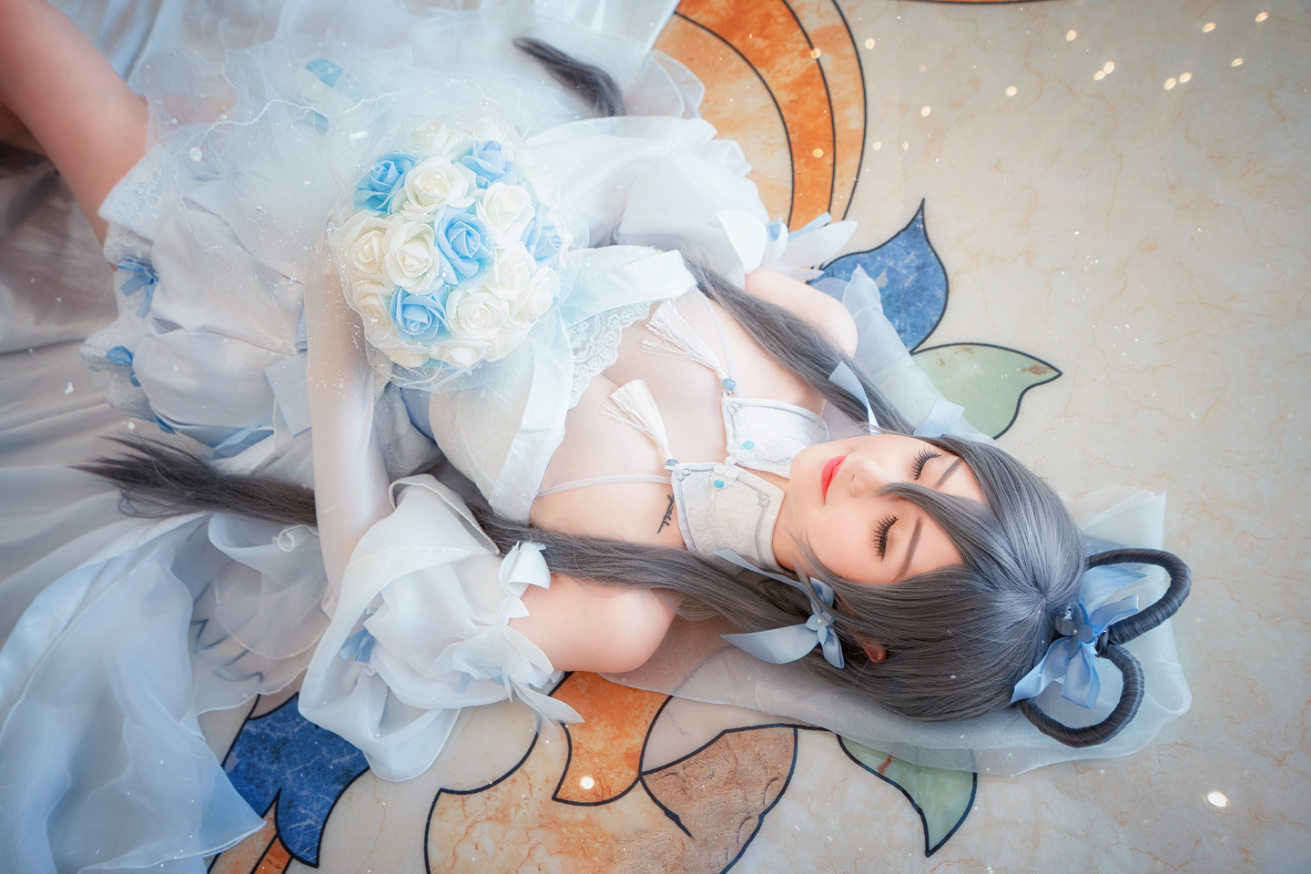 洛天依花嫁cosplay，超可爱 | 露兒大魔王_cos洛天依-coser喵-coser美图-coser聚集地