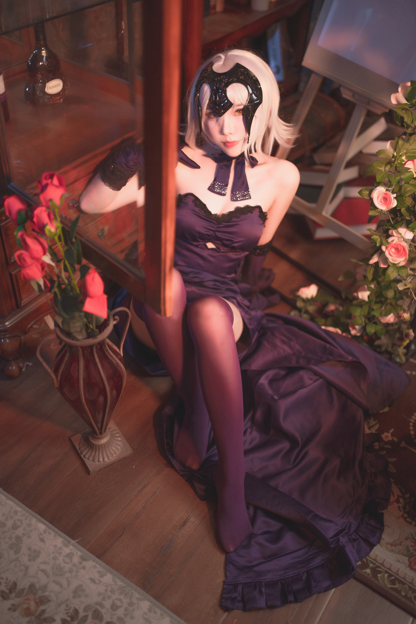 fgo黑贞德cosplay | 敲可爱哒nico酱cos黑贞德-coser喵-coser美图-coser聚集地