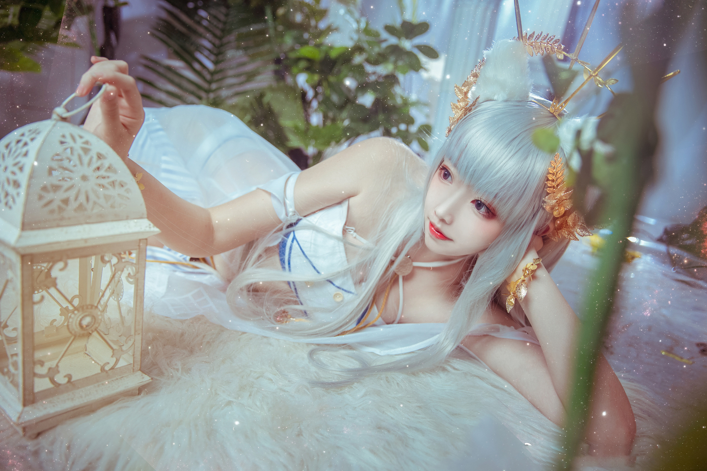 明日方舟 白金灿阳朝露cosplay | 想不到名字的阿八cos白金-coser喵-coser美图-coser聚集地