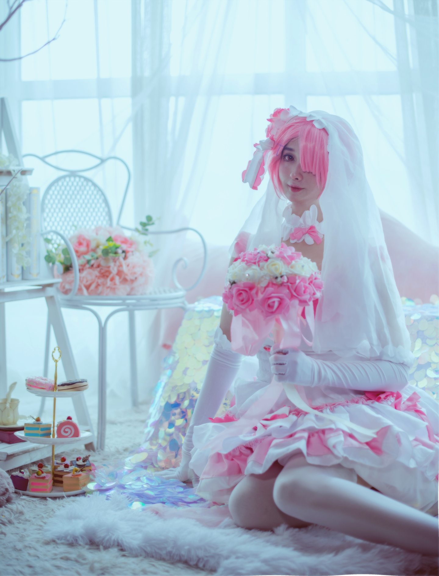 从零开始的异世界生活 拉姆花嫁cosplay (3/11) 从零开始的异世界生活 拉姆花嫁cosplay 第3张 - 拉姆图集