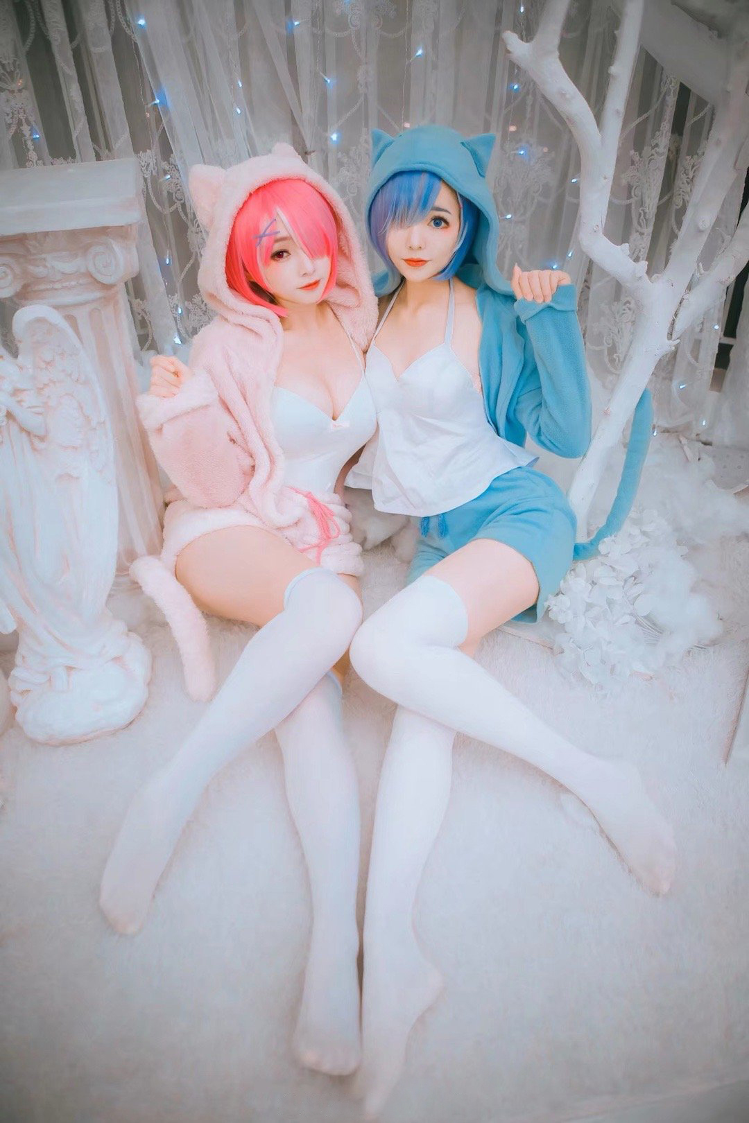 从零开始的异世界生活 蕾姆拉姆cosplay | 敲可爱哒nico酱cos蕾姆-coser喵-coser美图-coser聚集地