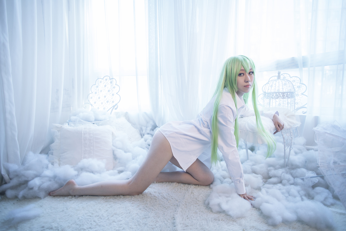 叛逆的鲁鲁修C.C.白衬衫ver cosplay (5/18) 叛逆的鲁鲁修C.C.白衬衫ver cosplay 第5张 - C.C.图集