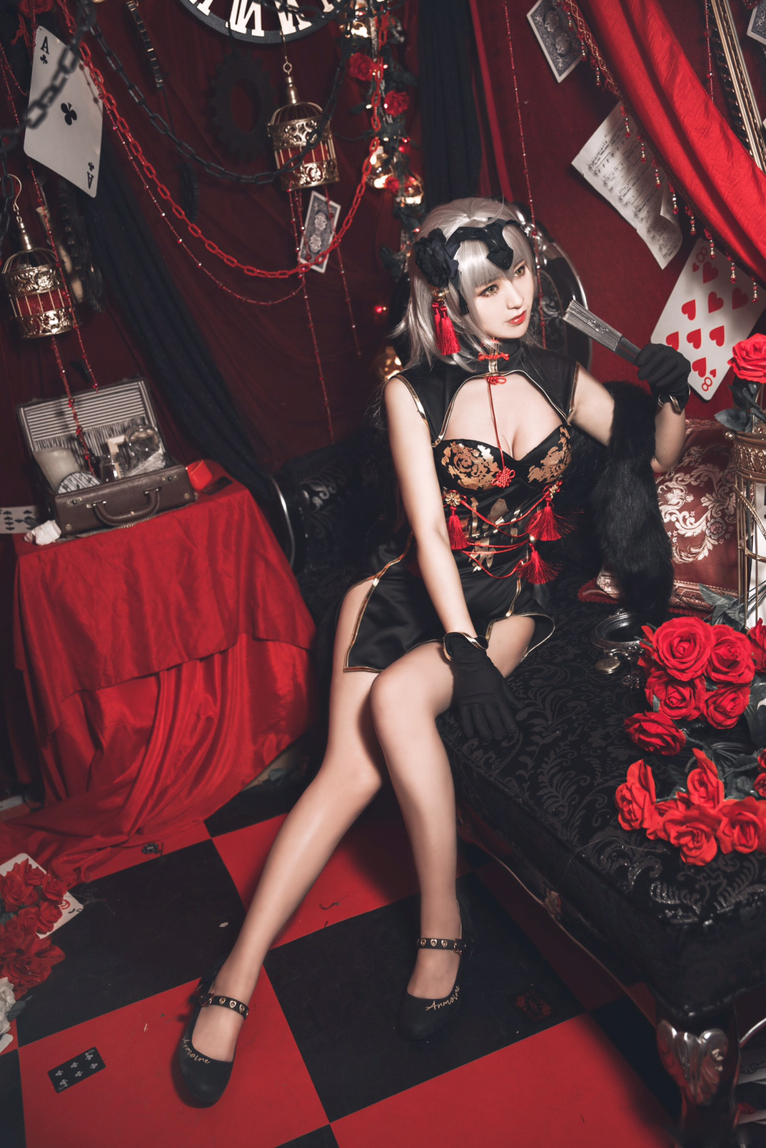 黑贞德旗袍cosplay (6/9) 黑贞德旗袍cosplay 第6张 - 黑贞德图集