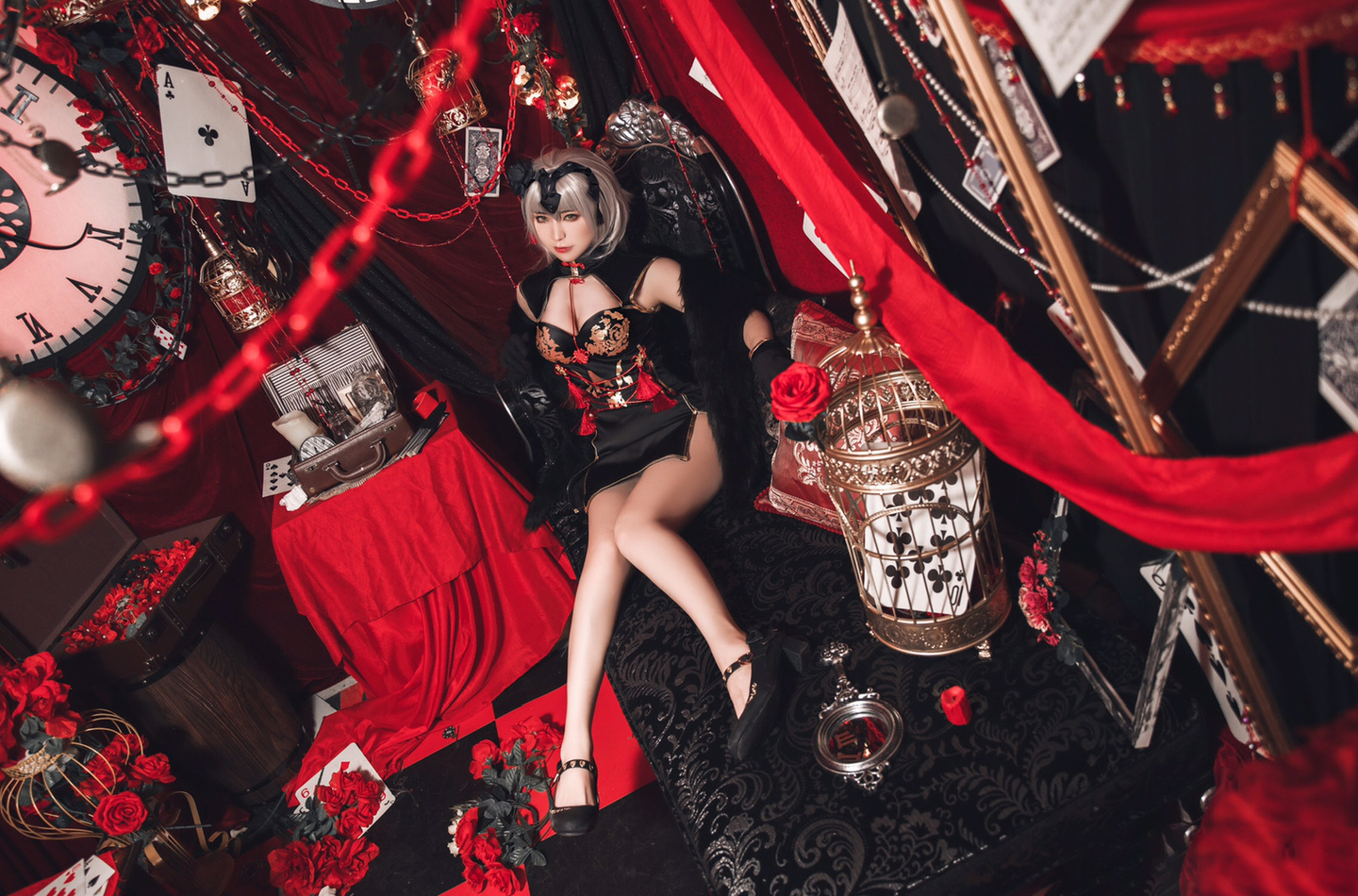 黑贞德旗袍cosplay (7/9) 黑贞德旗袍cosplay 第7张 - 黑贞德图集