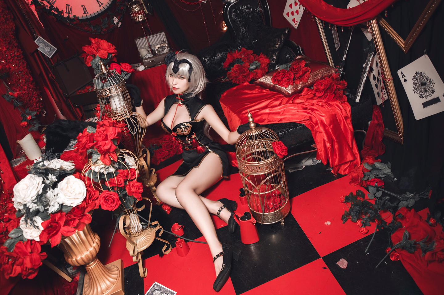 黑贞德旗袍cosplay (8/9) 黑贞德旗袍cosplay 第8张 - 黑贞德图集