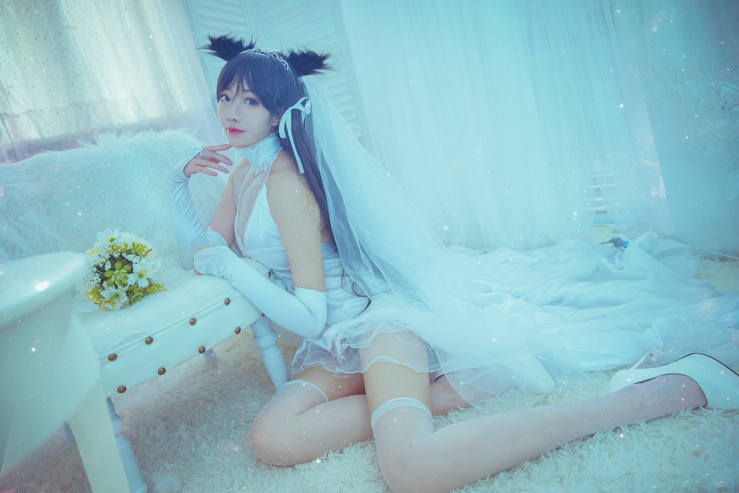 碧蓝航线 爱宕犬花嫁cosplay (2/8) 碧蓝航线 爱宕犬花嫁cosplay 第2张 - 爱宕犬花嫁图集