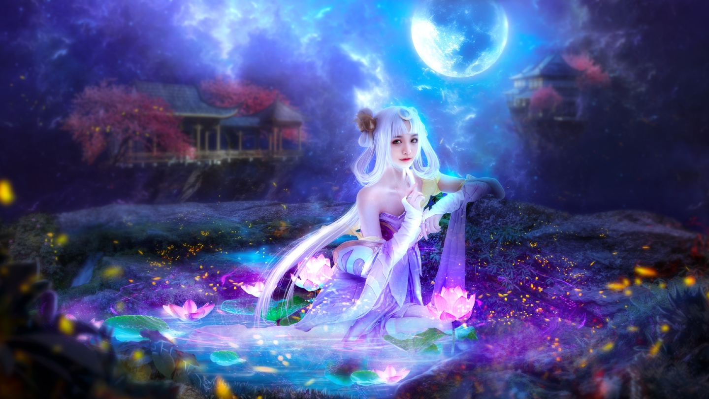 王者荣耀 嫦娥cosplay,夜晚的太阳保护属于他的人 (2/6) 王者荣耀 嫦娥cosplay,夜晚的太阳保护属于他的人 第2张 - 嫦娥图集