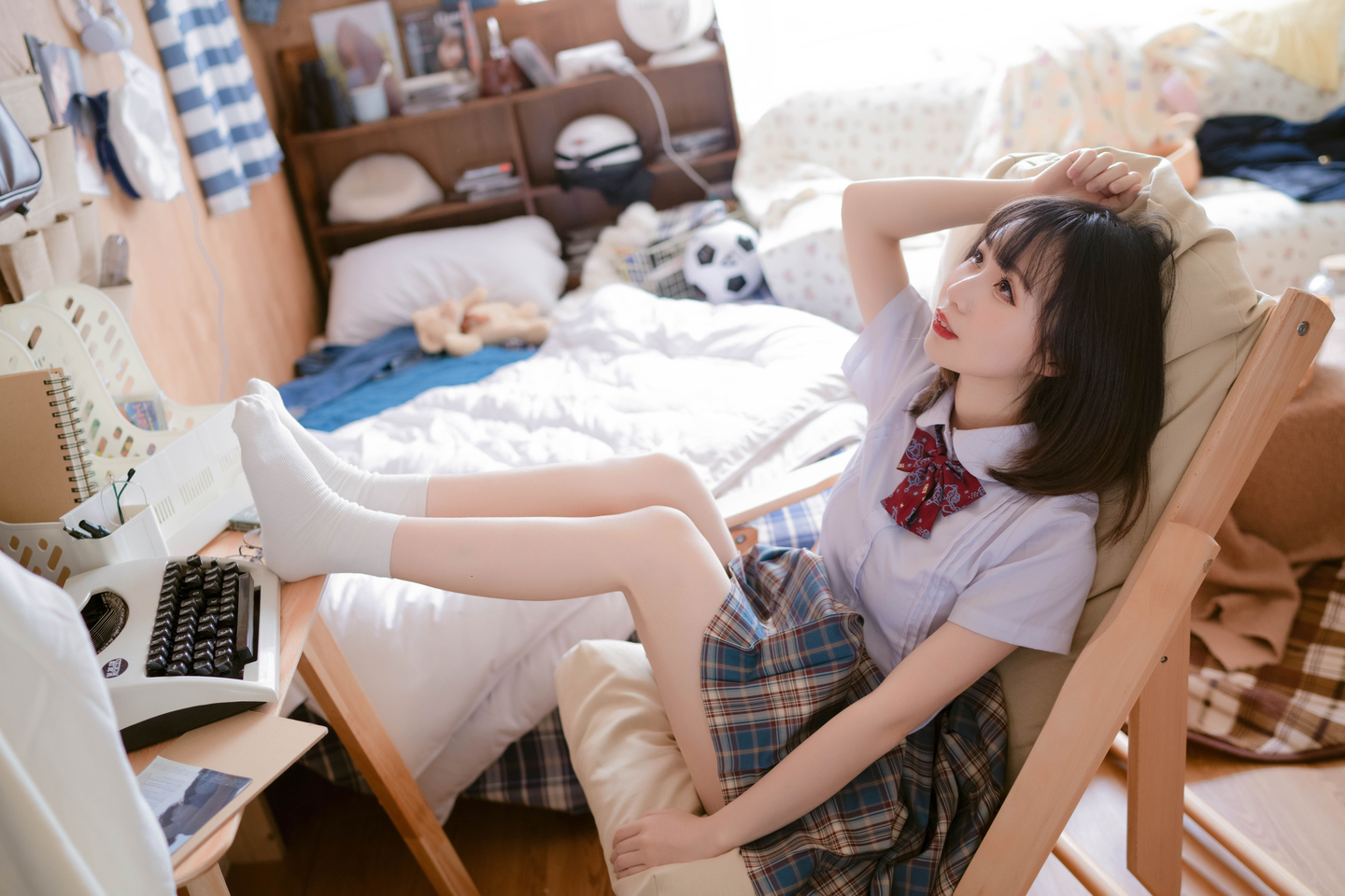 私影，日常制服图 | cos美图精选图集-coser喵-coser美图-coser聚集地