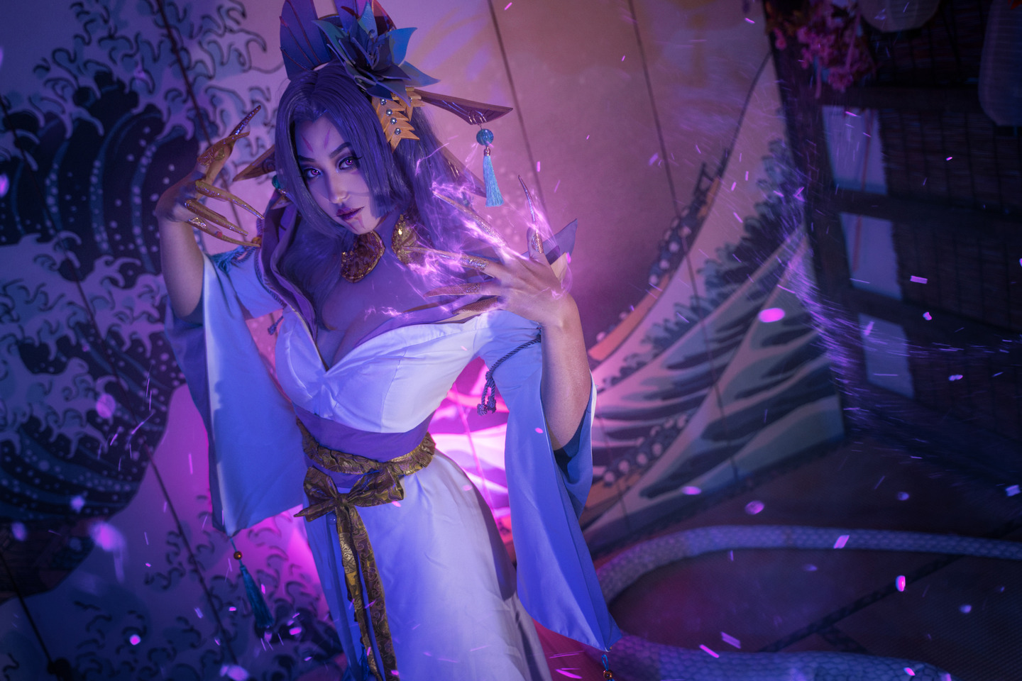 英雄联盟·灵魂莲华cosplay (9/13) 英雄联盟·灵魂莲华cosplay 第9张 - 卡西奥佩娅图集