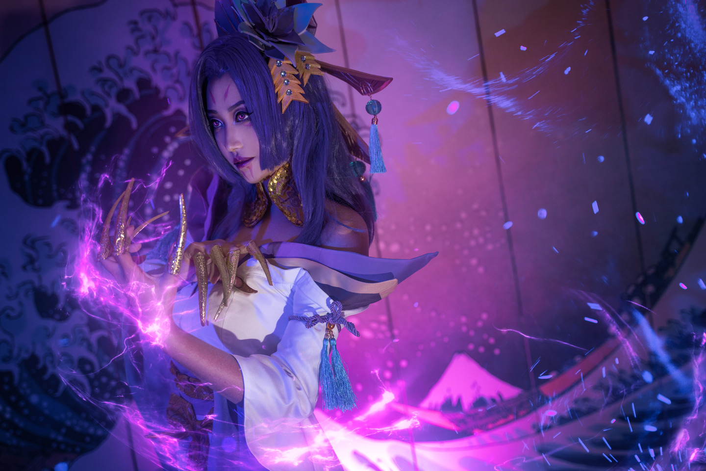 英雄联盟·灵魂莲华cosplay (10/13) 英雄联盟·灵魂莲华cosplay 第10张 - 卡西奥佩娅图集