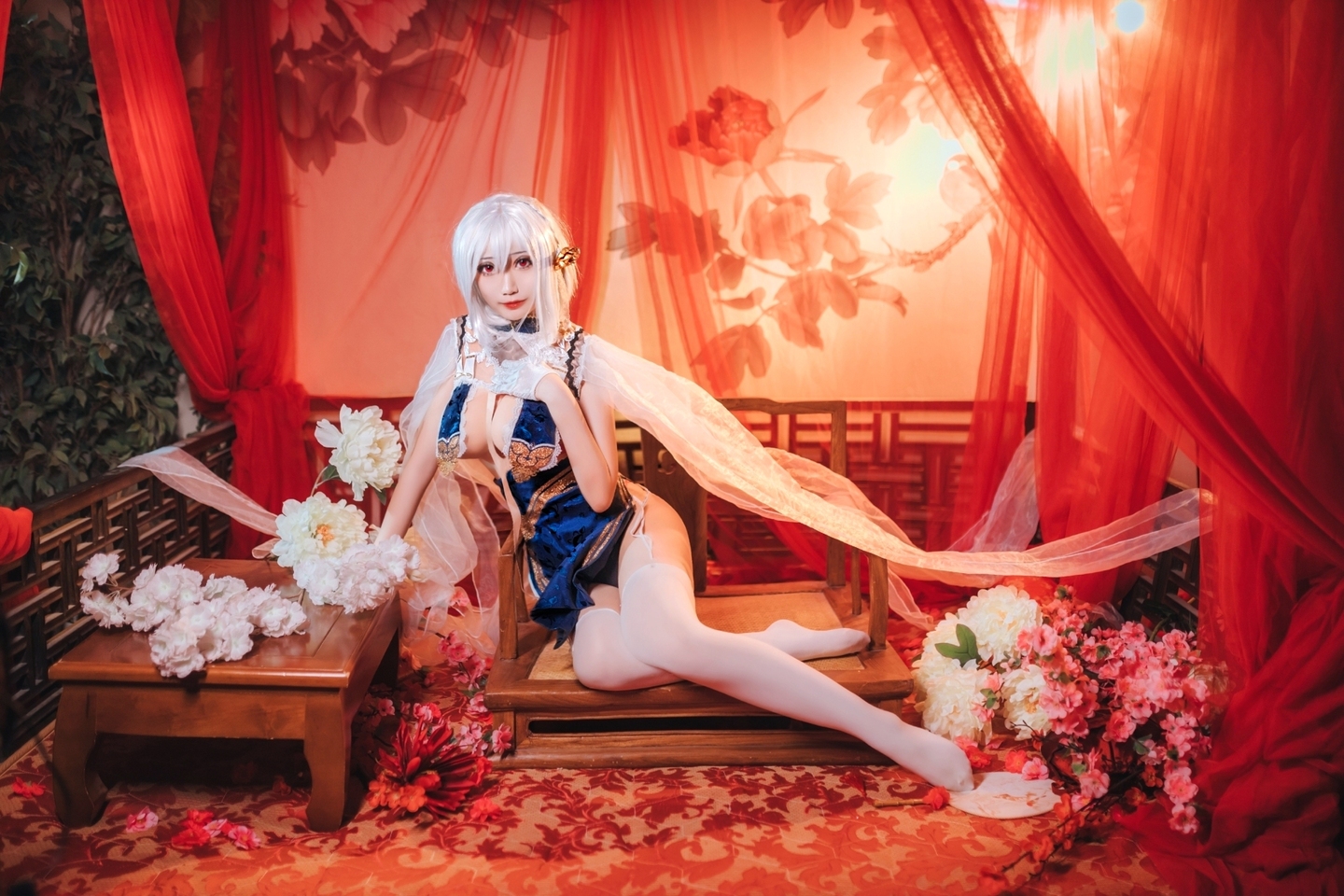 《碧蓝航线》天狼星旗袍cosplay (2/9) 《碧蓝航线》天狼星旗袍cosplay 第2张 - cosplay图集
