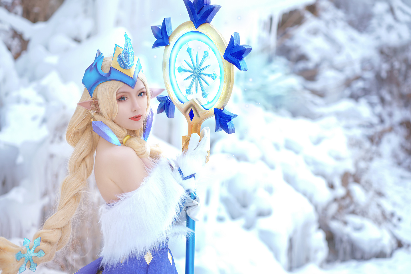 英雄联盟·冬境仙灵·索拉卡Cosplay (12/24) 英雄联盟·冬境仙灵·索拉卡Cosplay 第12张 - 索拉卡图集
