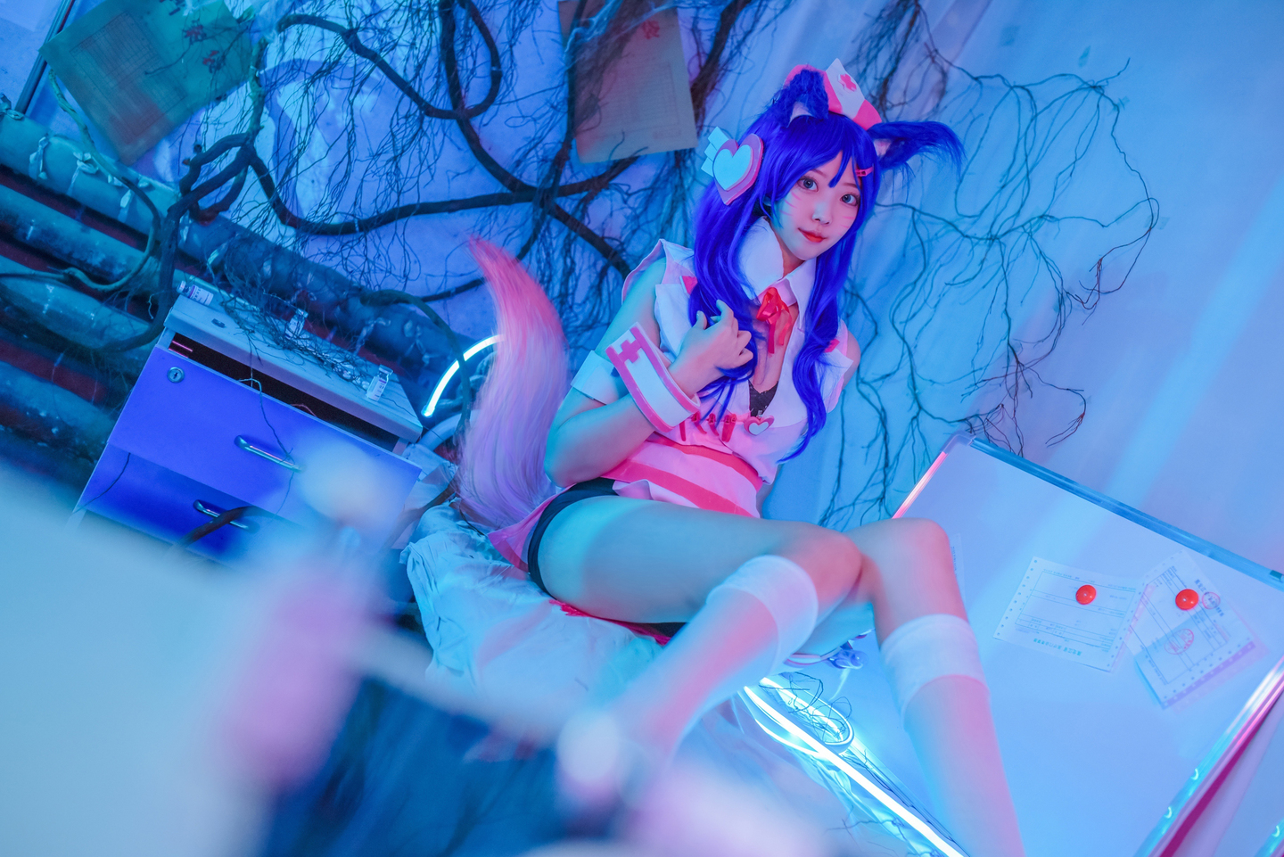 英雄联盟 阿狸护士同人cosplay | 想不到名字的阿八cos阿狸-coser喵-coser美图-coser聚集地