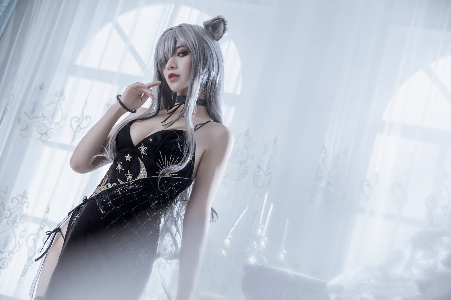 明日方舟 黑cosplay (7/15) 明日方舟 黑cosplay 第7张 - 黑图集
