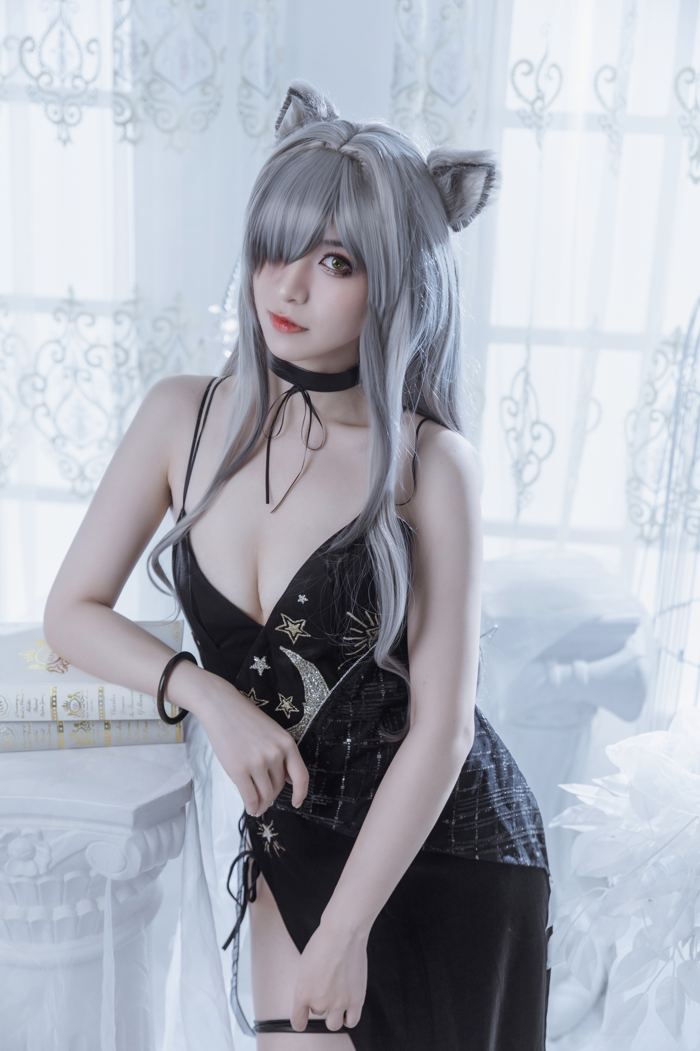 明日方舟 黑cosplay (9/15) 明日方舟 黑cosplay 第9张 - 黑图集