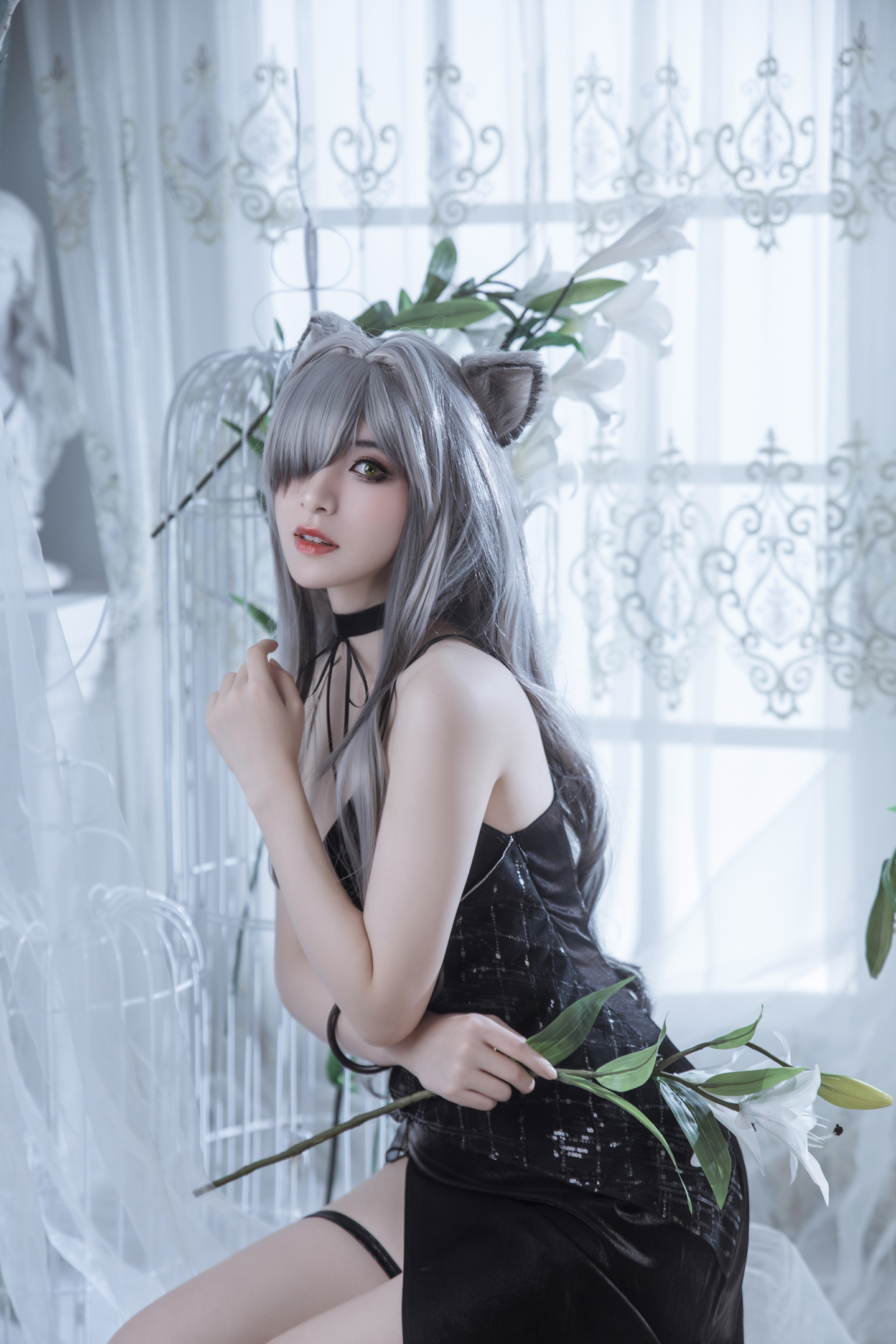 明日方舟 黑cosplay (11/15) 明日方舟 黑cosplay 第11张 - 黑图集