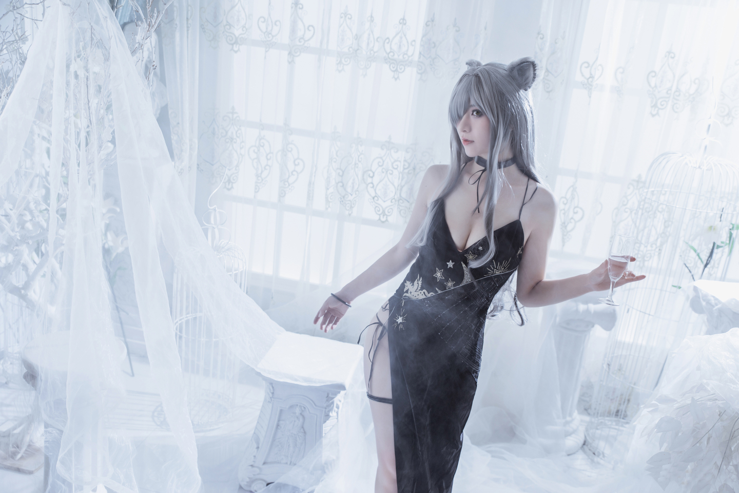 明日方舟 黑cosplay (14/15) 明日方舟 黑cosplay 第14张 - 黑图集