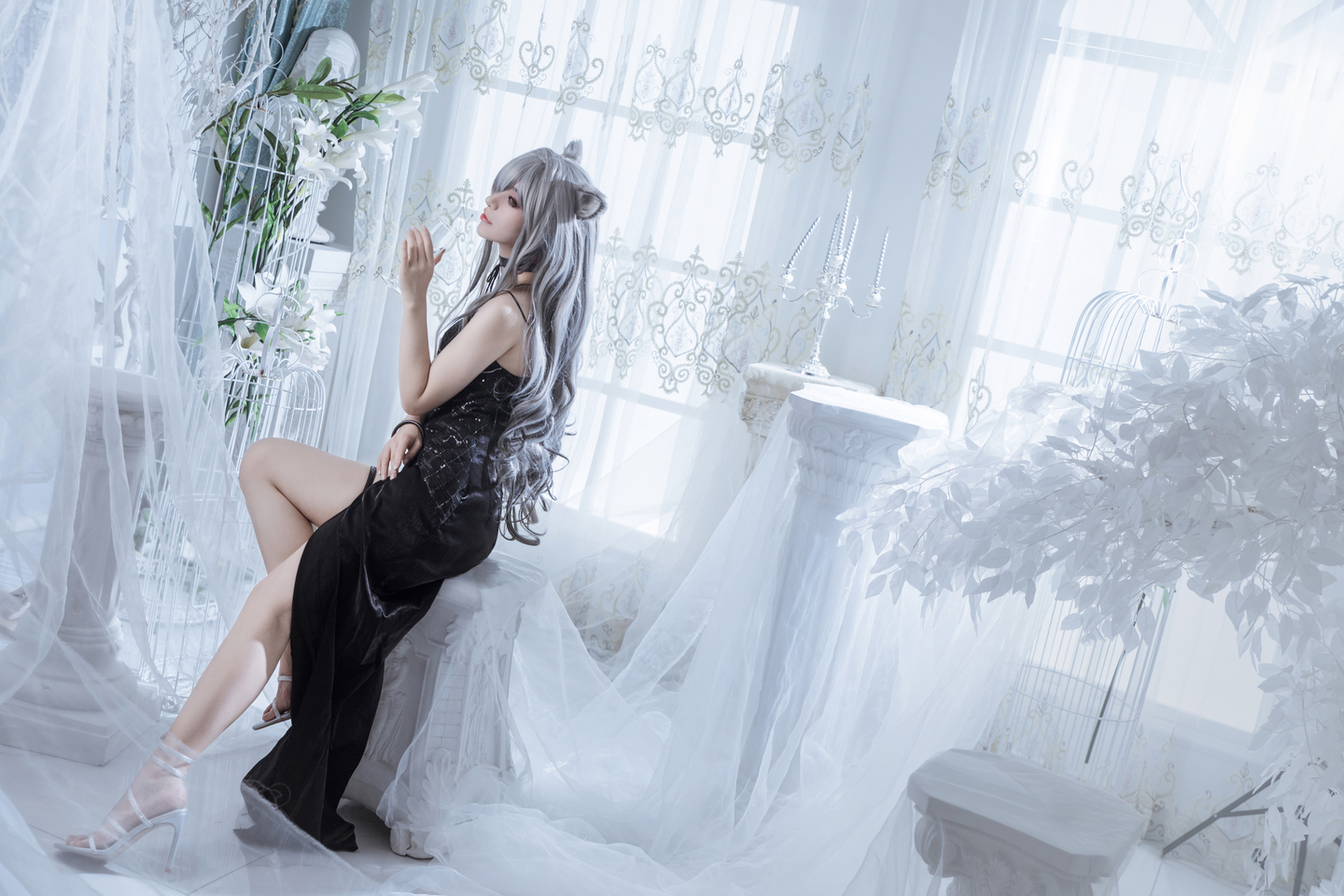 明日方舟 黑cosplay (15/15) 明日方舟 黑cosplay 第15张 - 黑图集