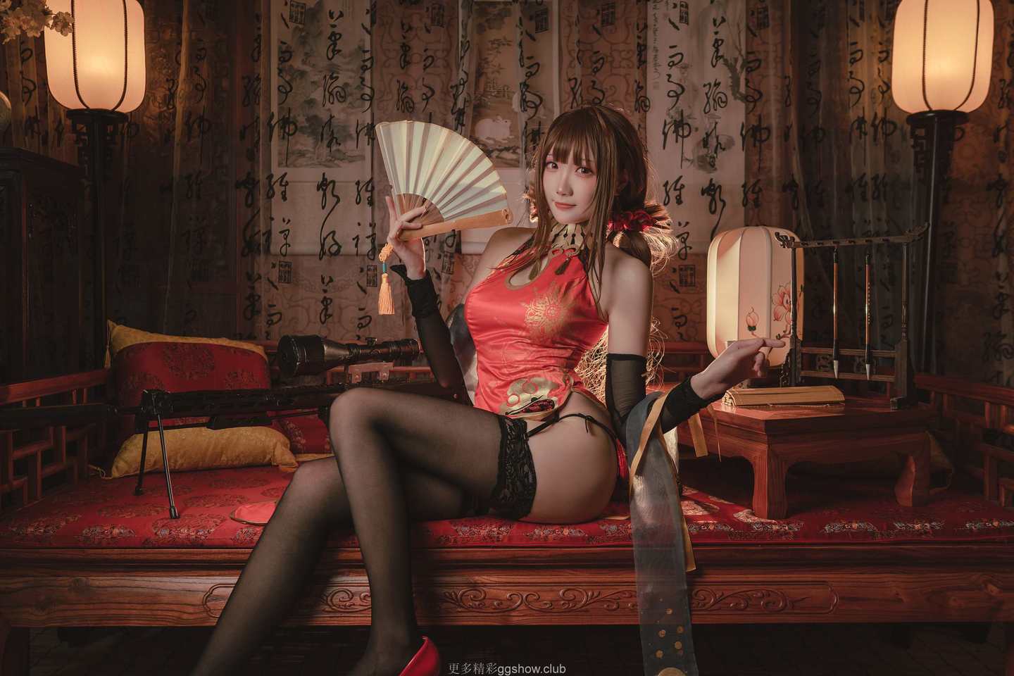 红牡丹的黑丝诱惑 第6张 - cosplay图集
