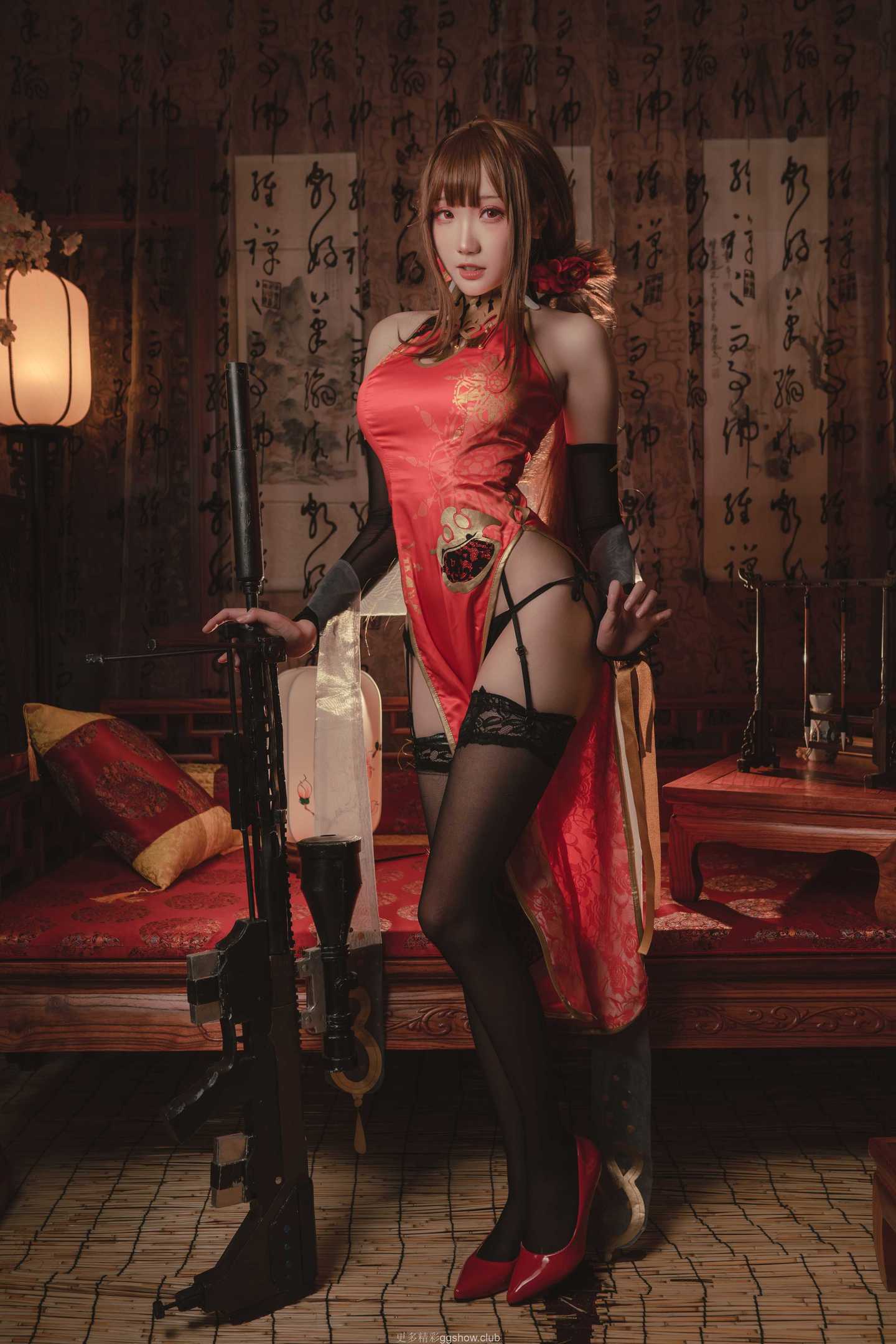 红牡丹的黑丝诱惑 第15张 - cosplay图集