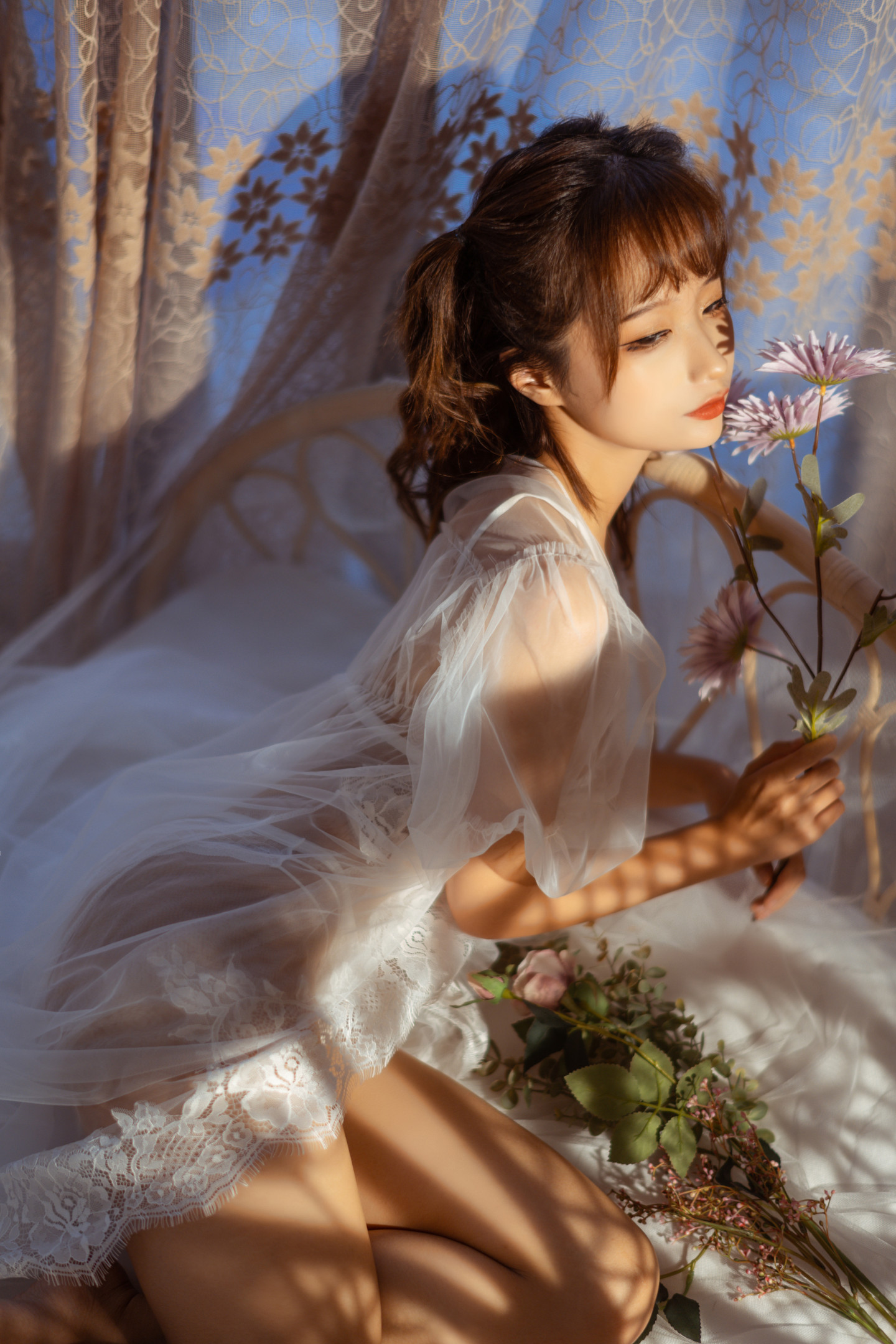私房写真，轻纱少女 | cos美图精选图集-coser喵-coser美图-coser聚集地