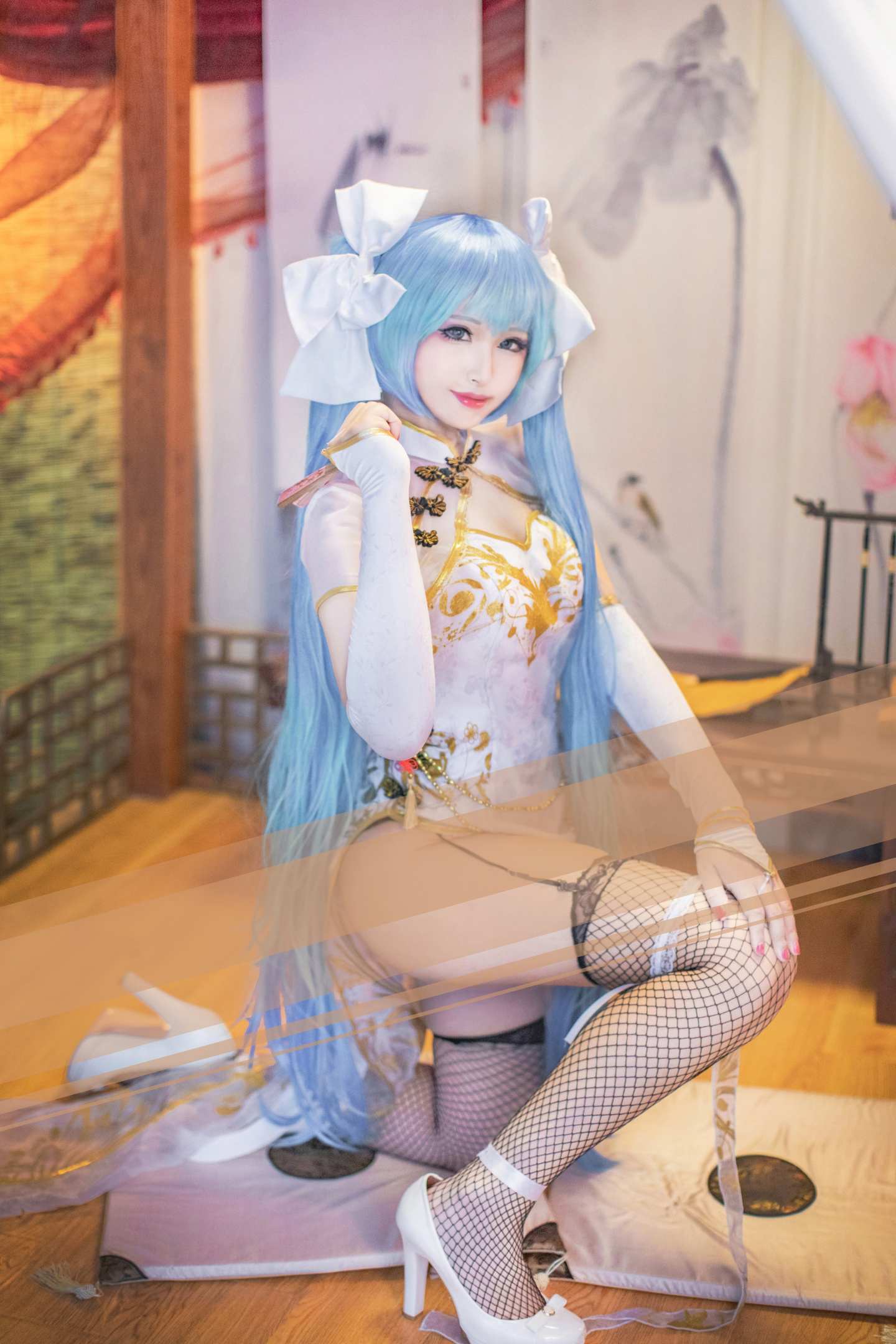 初音未来金丝雀旗袍cosplay (6/9) 初音未来金丝雀旗袍cosplay 第6张 - 初音未来图集