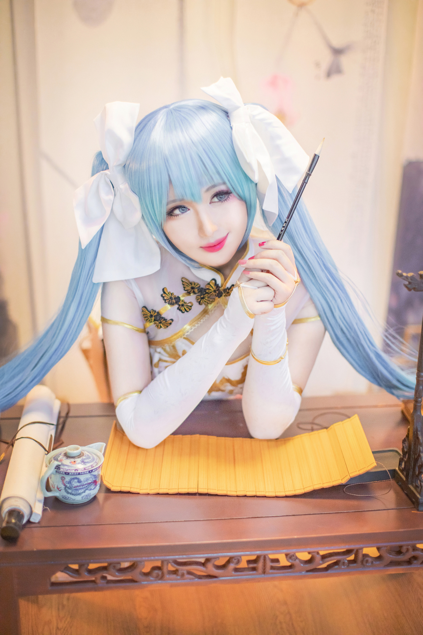 初音未来金丝雀旗袍cosplay (8/9) 初音未来金丝雀旗袍cosplay 第8张 - 初音未来图集