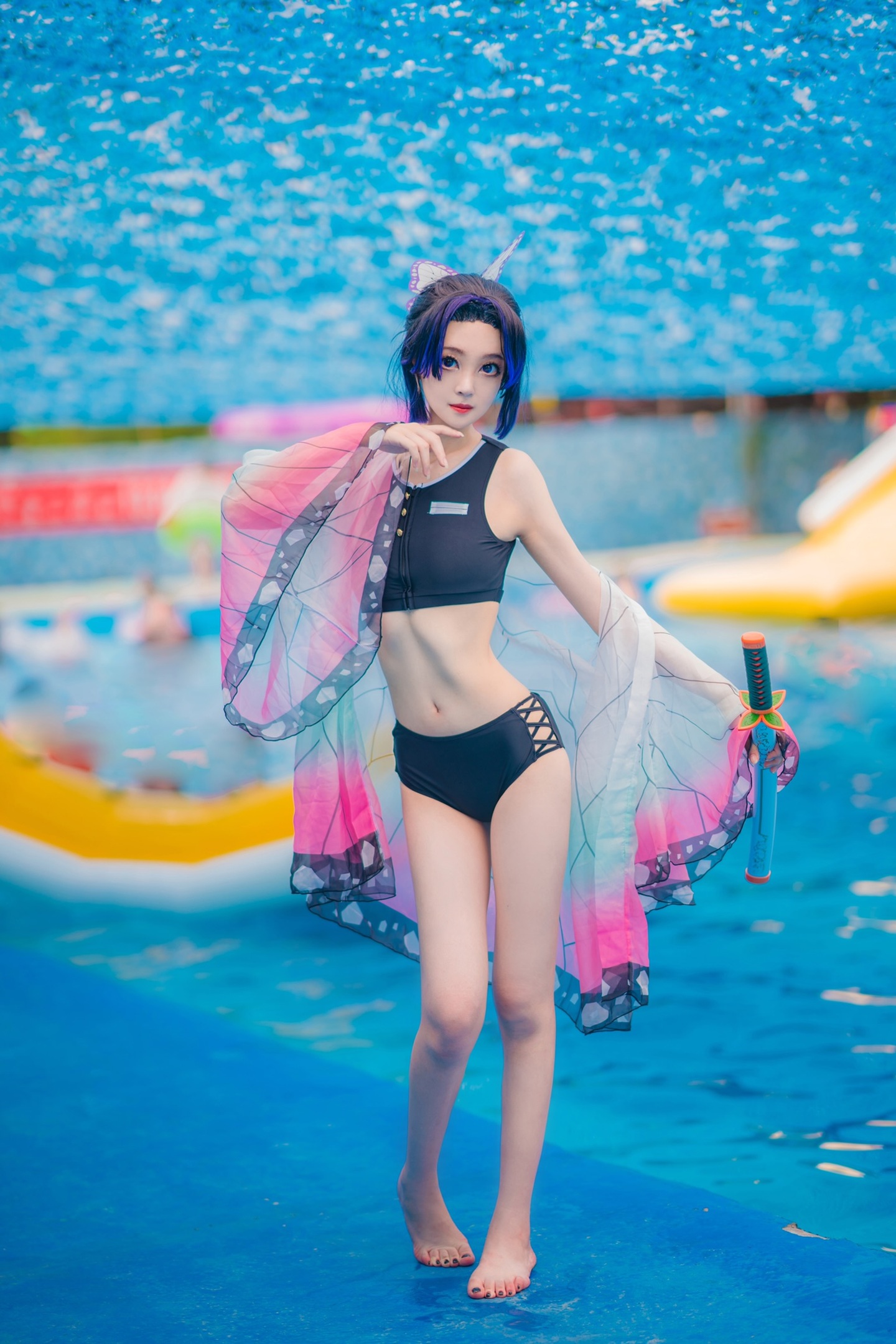 鬼灭同人泳装-蝴蝶忍cosplay | 鬼肆Acos蝴蝶忍-coser家,cosplay爱好者,二次元聚集地,动漫文化,新番资讯,ACG,Coser展示