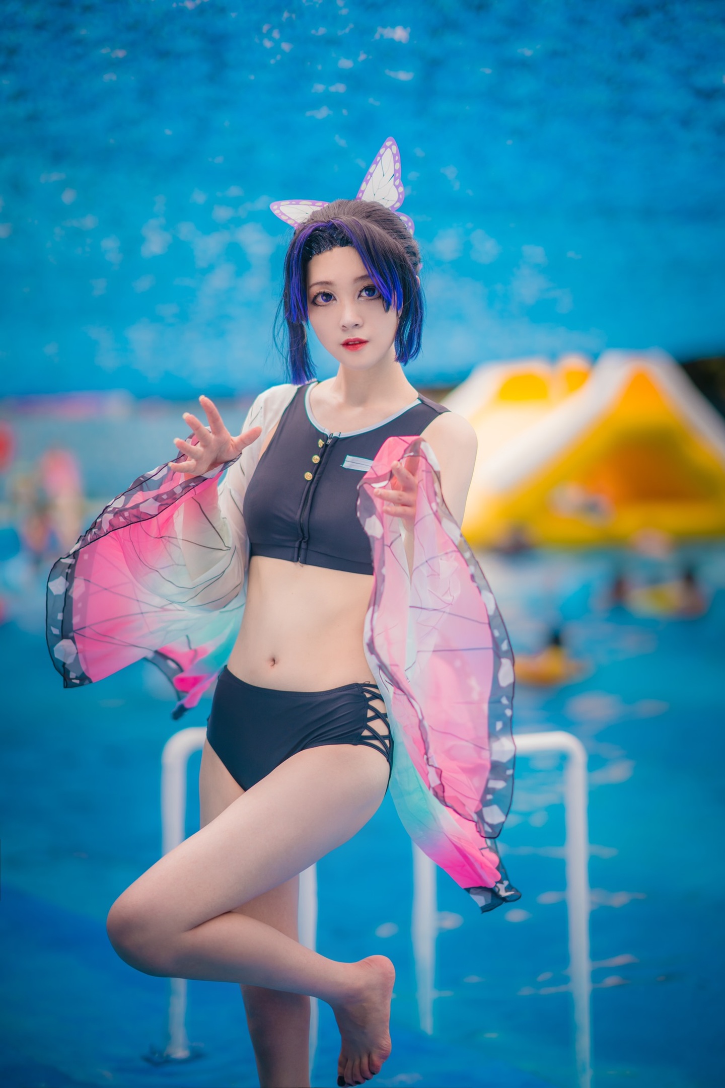 鬼灭同人泳装-蝴蝶忍cosplay (4/10) 鬼灭同人泳装-蝴蝶忍cosplay 第4张 - 蝴蝶忍图集
